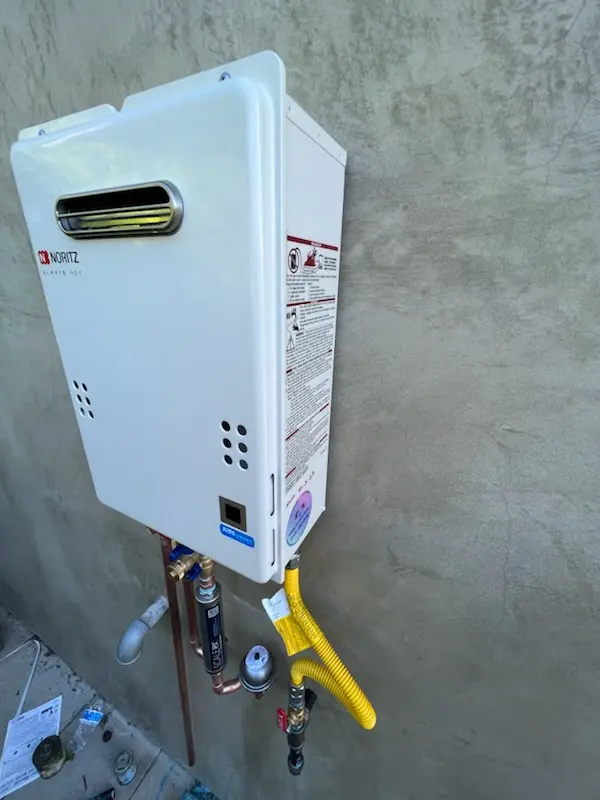 Tankless water heater installation for Sterling homes